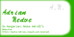 adrian medve business card